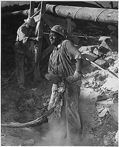 Black jackhammer operator at the Tennessee Valley Authority June 1942