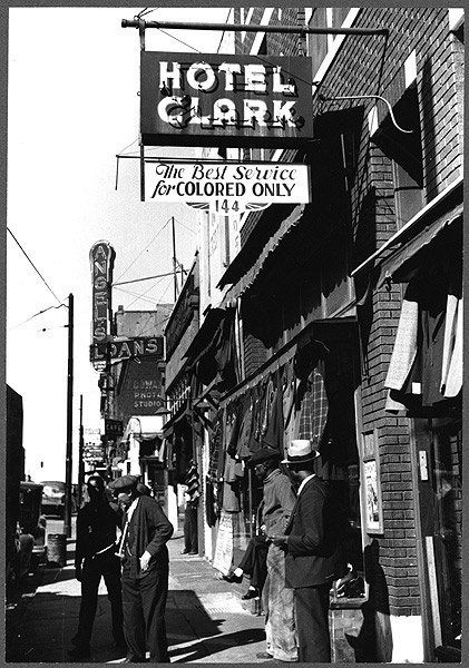 Hotel for "Colored" patrons, Memphis, Tennessee, 1939.