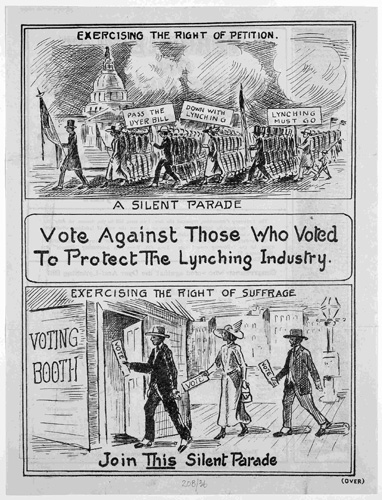 Flyer advocating the passage of the Dyer Anti-Lynching Bill, ca. 1922 (Slide 2).