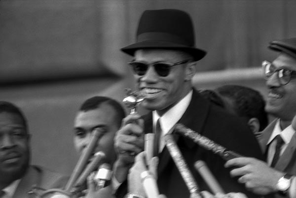Malcolm X at a NYC Rally, 1964.